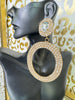 Luxury Rhinestone Big Circle Earrings