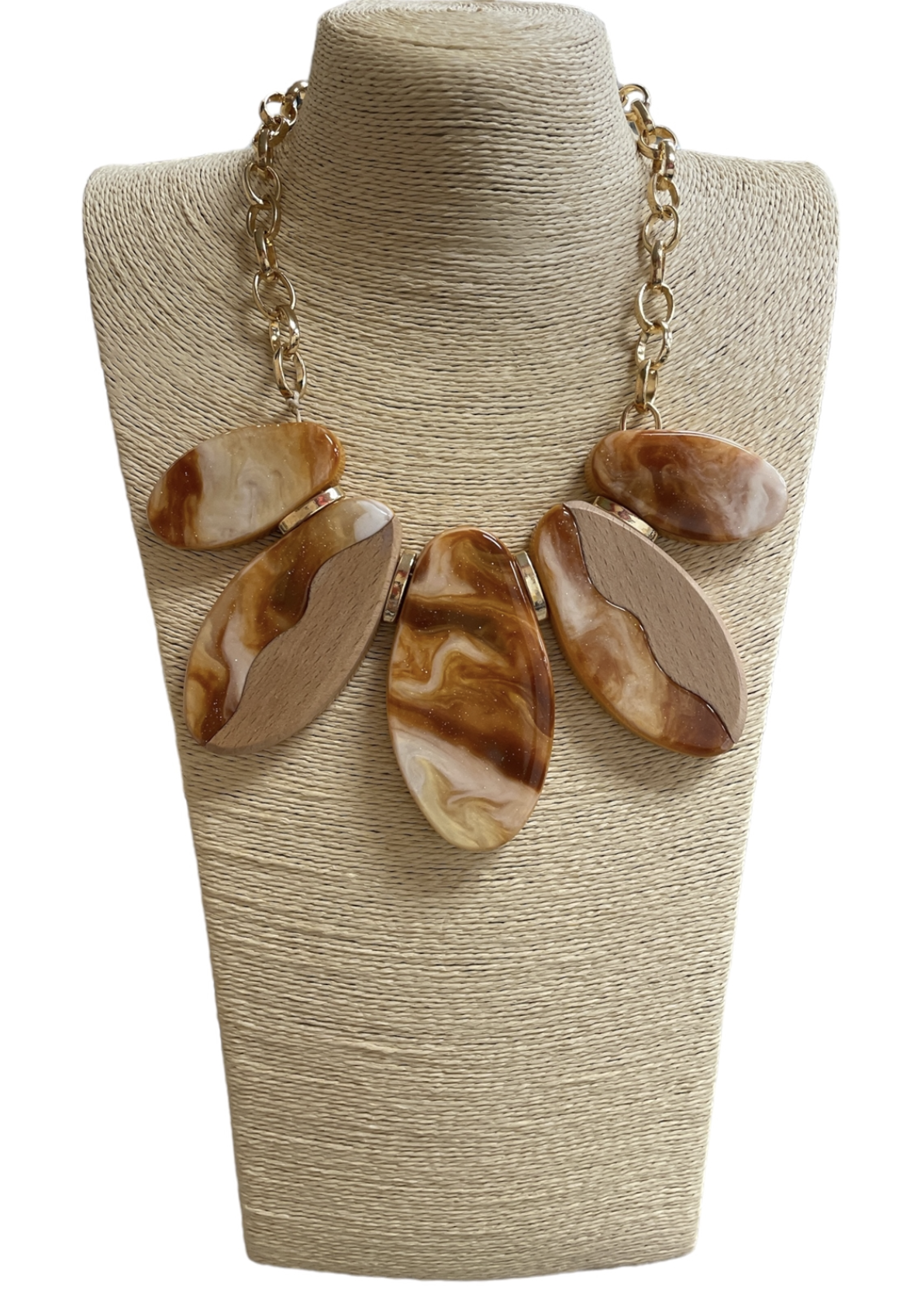 Fall Vibe Marble Necklace