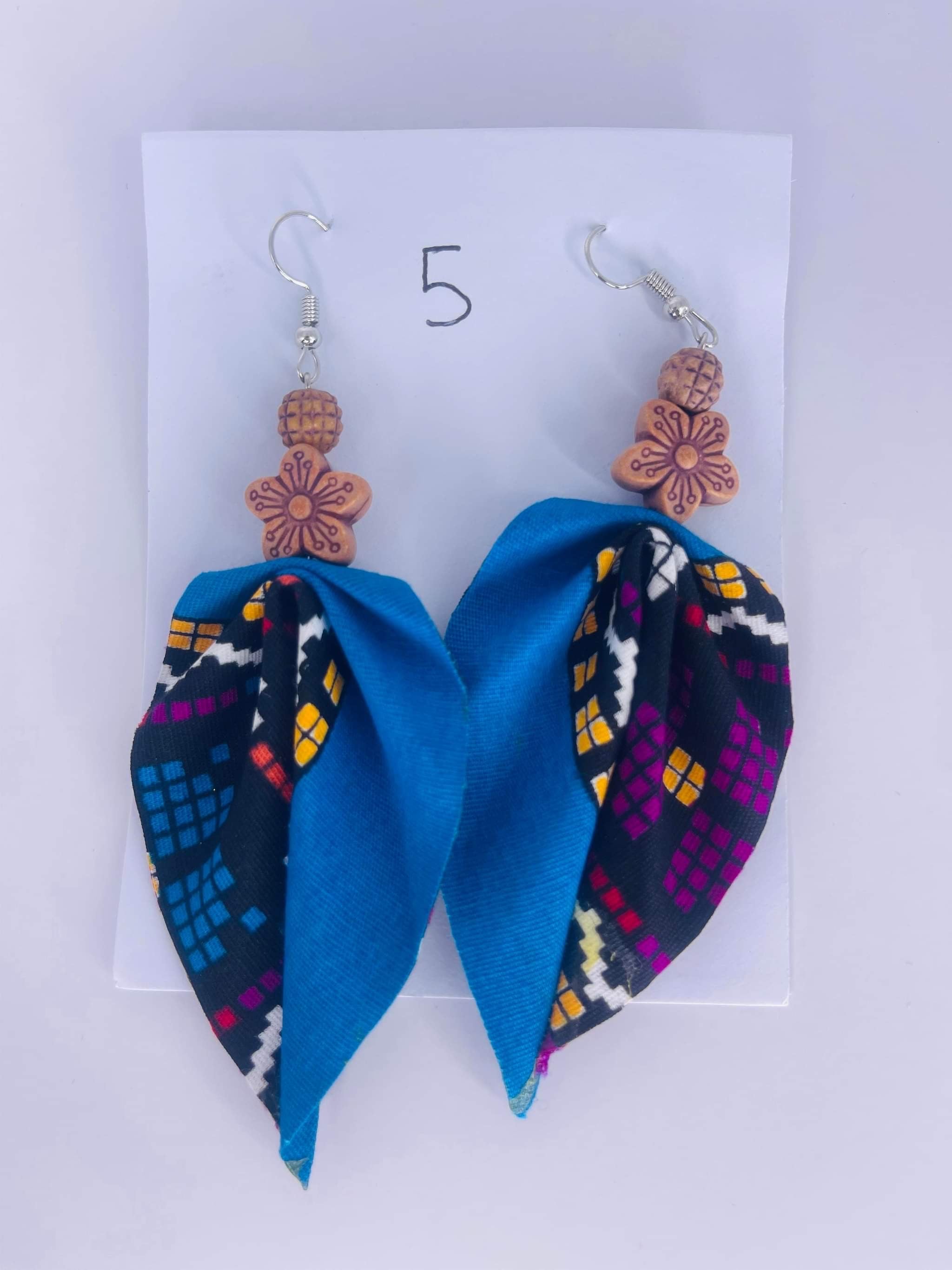 Artisanal Philippine Yakan Fabric Earrings