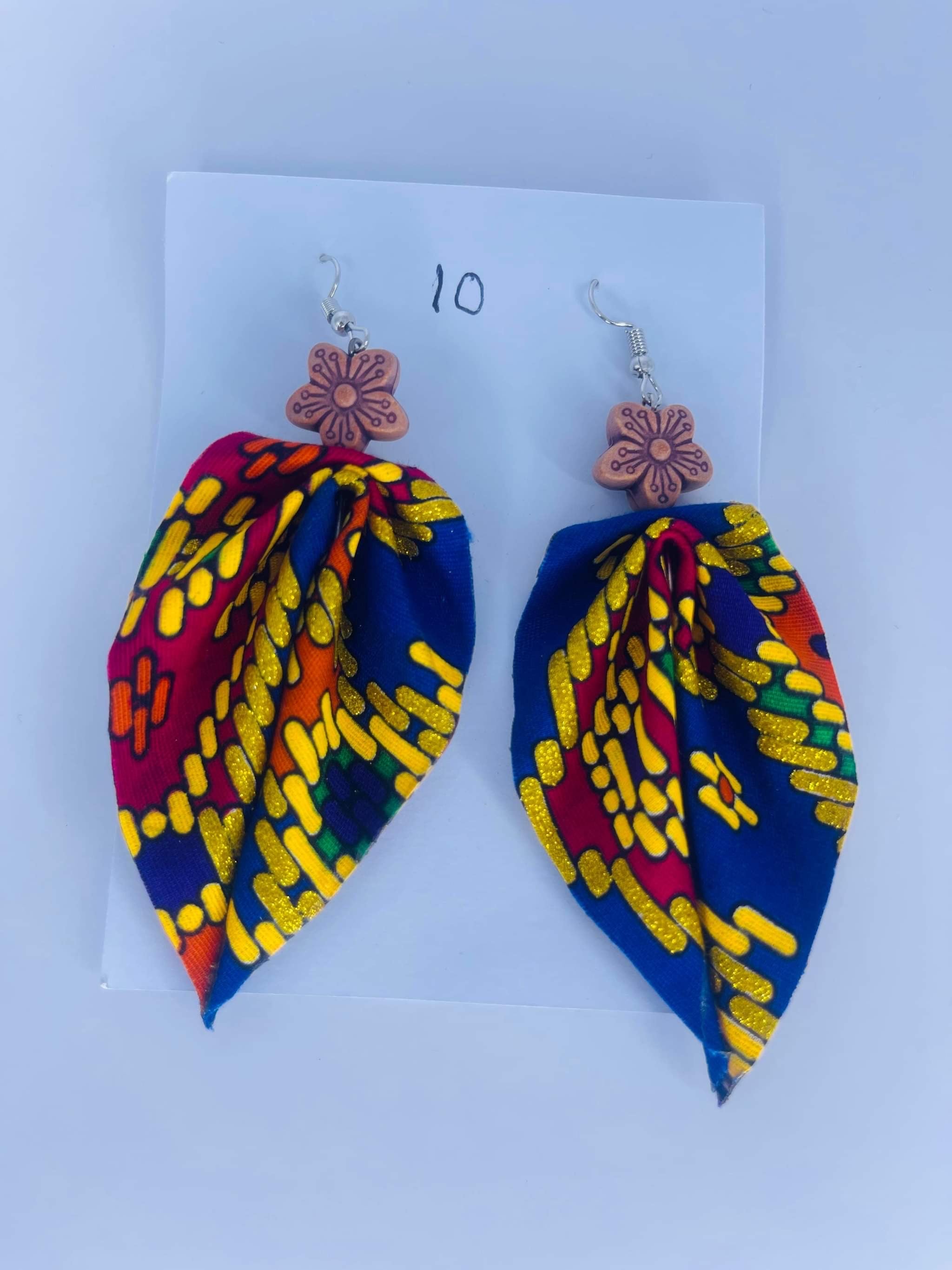Artisanal Philippine Yakan Fabric Earrings
