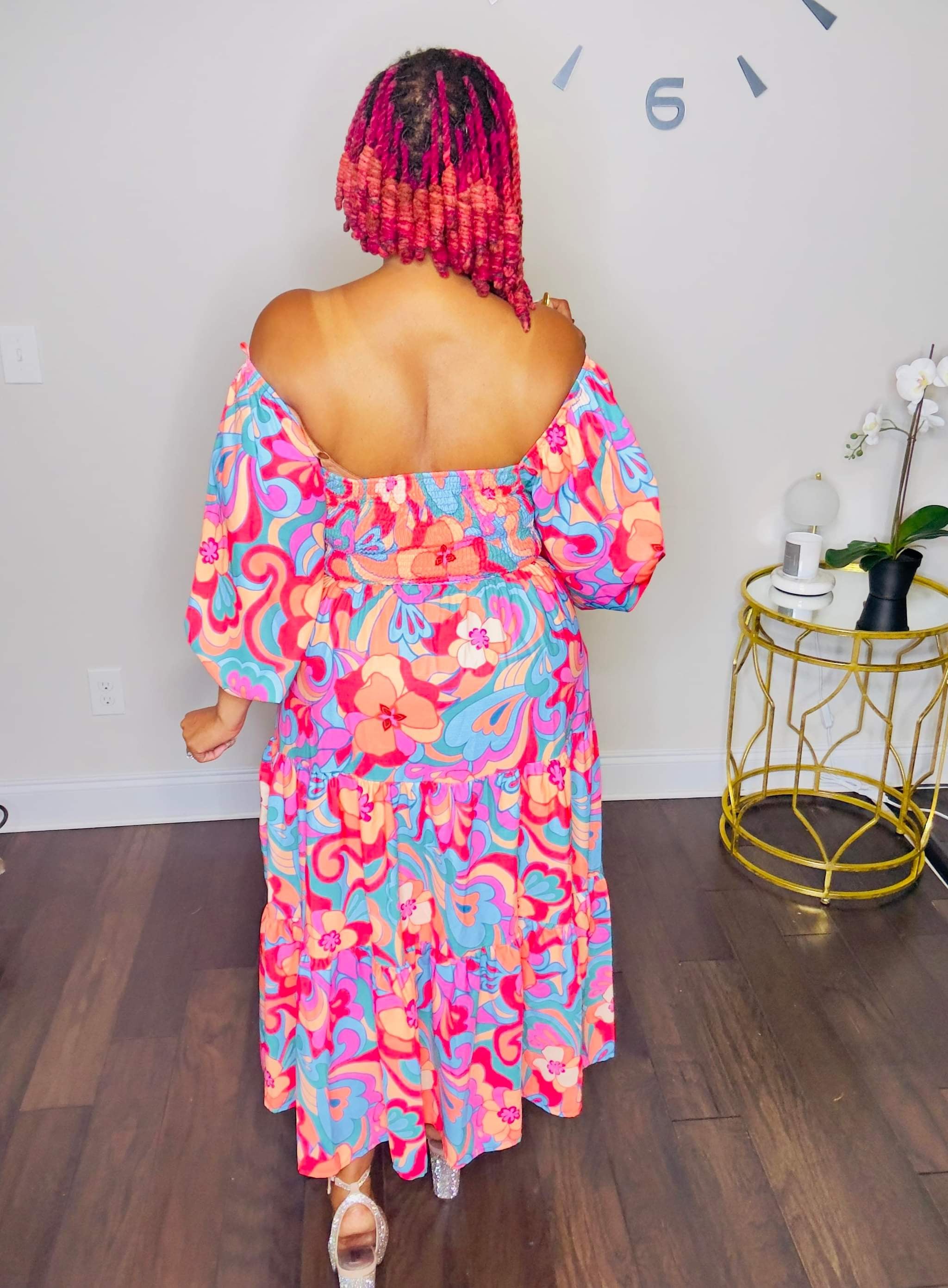 Vibrant Harmony Maxi Dress