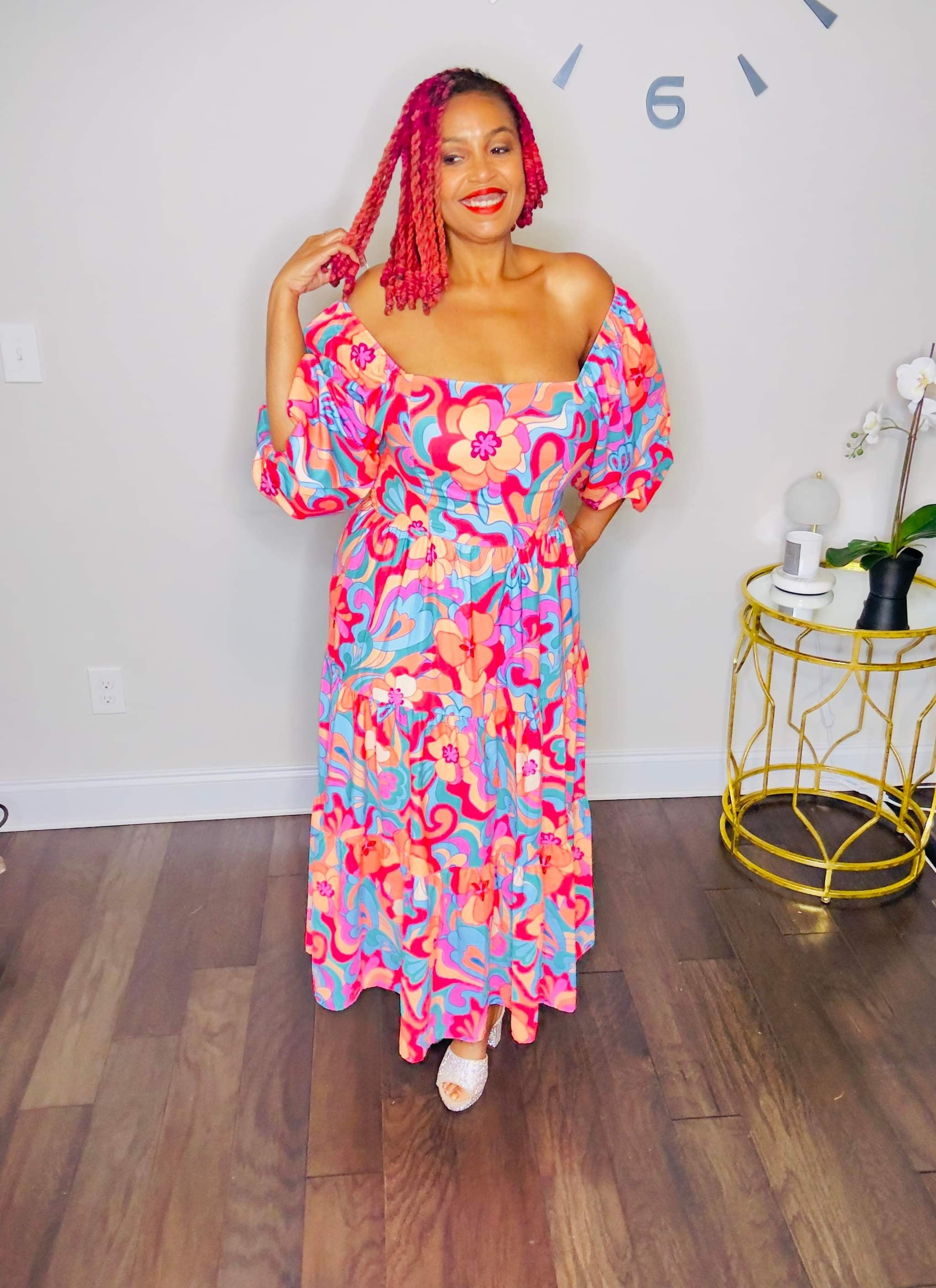 Vibrant Harmony Maxi Dress