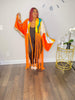 Sun-kissed Orange Fringe Kimono