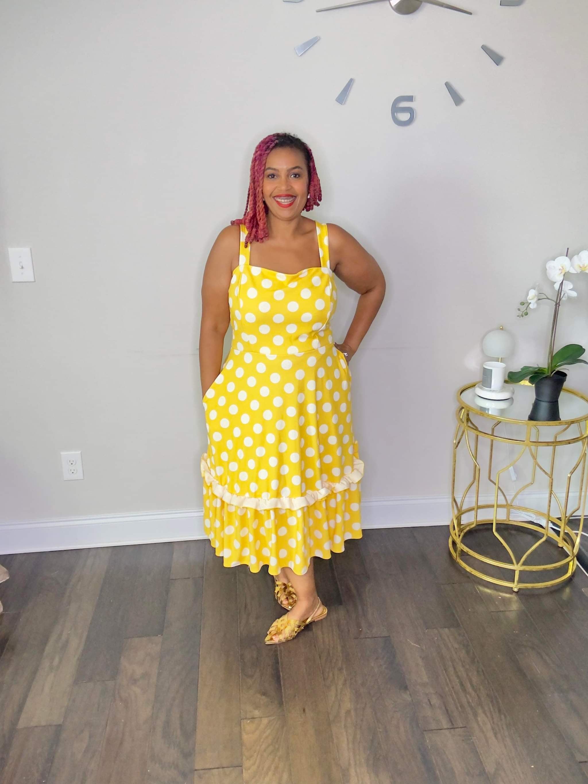 Sunny Spots Polka Dot Dress