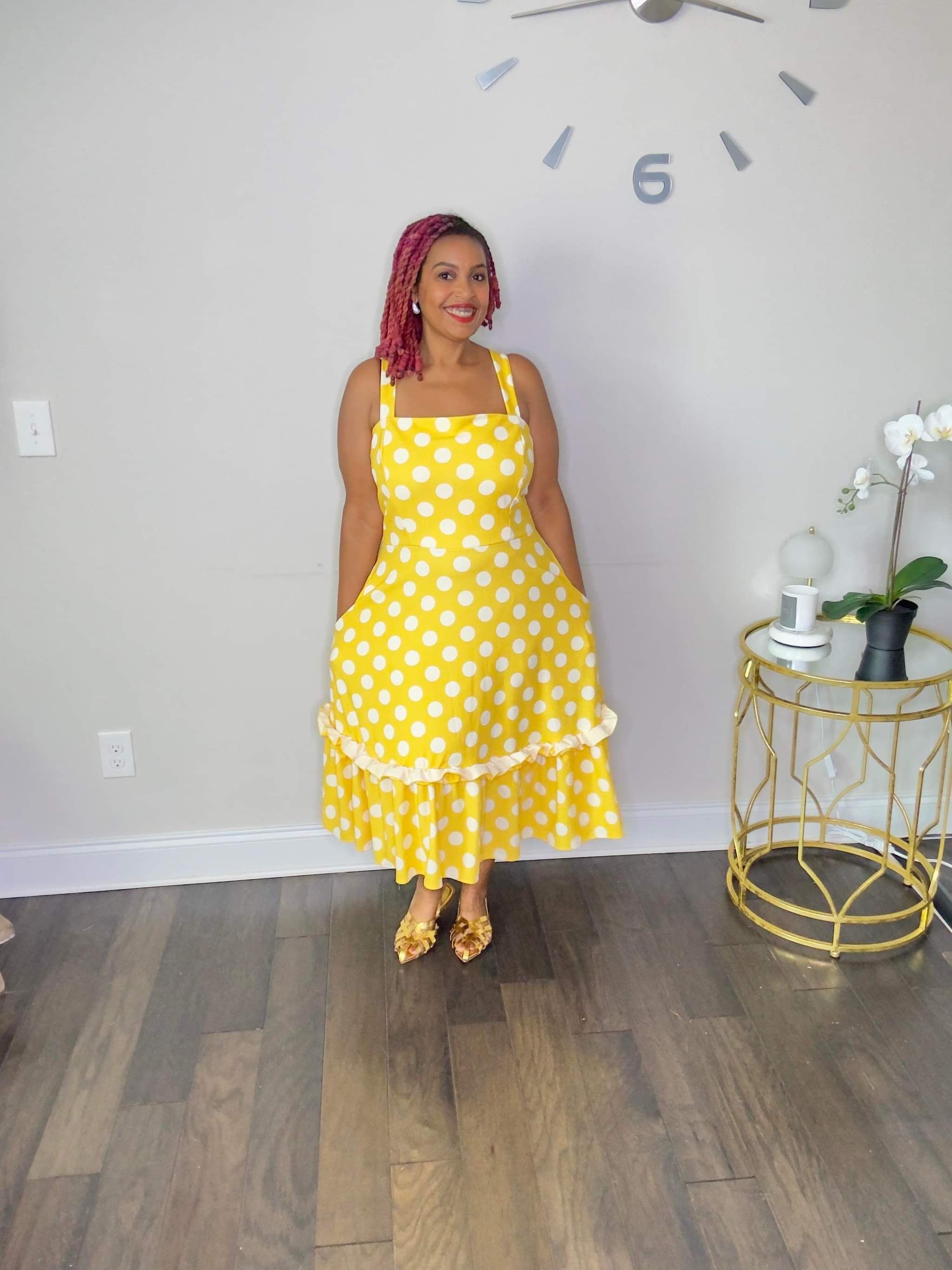 Sunny Spots Polka Dot Dress