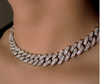 Load image into Gallery viewer, Radiant Rhinestone Cuban Link Necklace - 18in