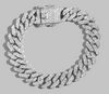 Dazzling Round Rhinestone Tennis Bracelet - 8.4 in Silver