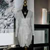 Glittering Silver Sequin Dress